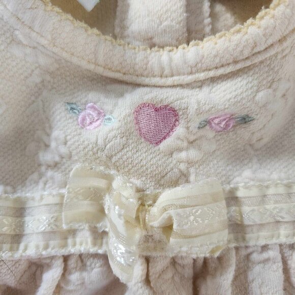 Vintage Sesame Street heart embroidered bubble romper with bow - Picture 4 of 6